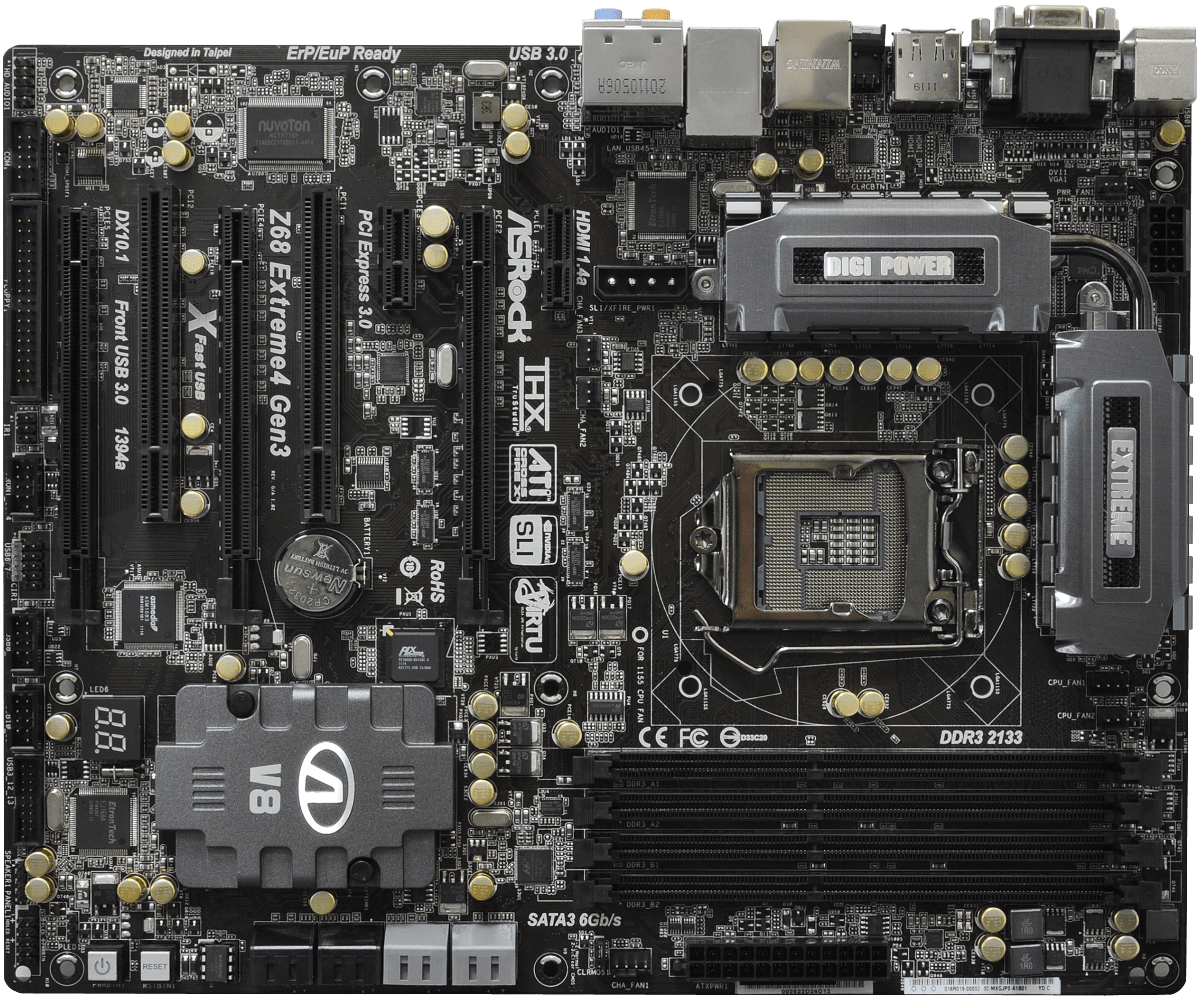 Asrock z68 extreme3 gen3 управление вентиляторов